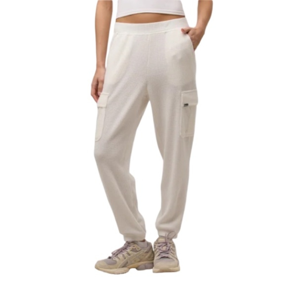 NEW Bench Waffle Cargo Lounge Pants White